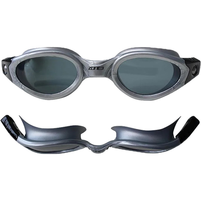 2024 Zone3 Apollo Swim Goggles SA18GOGAP116 - Silver / Grey / Black